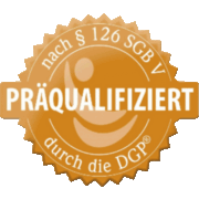 Logo Präqualifiziert für Pflegehilfsmittel durch die DGP